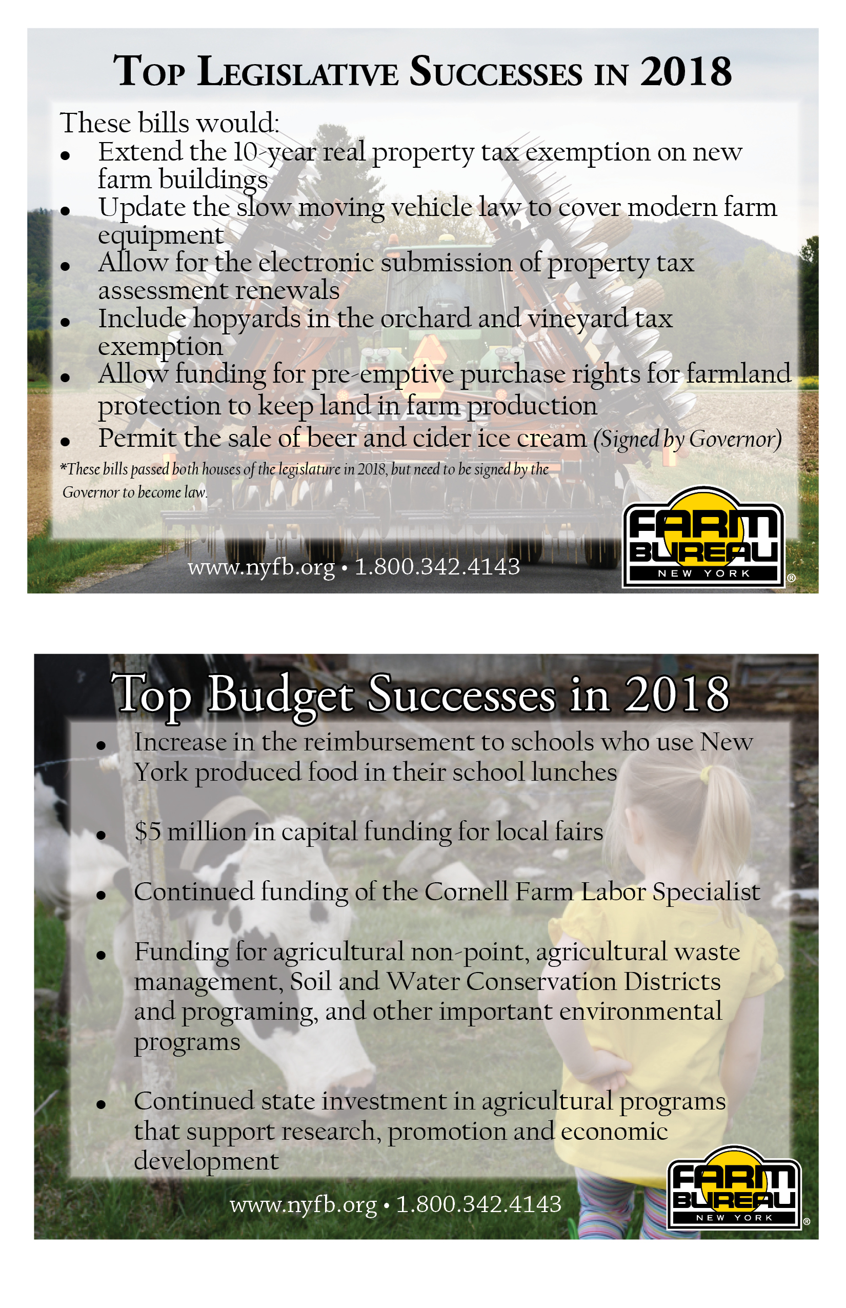 Legislative Affairs New York Farm Bureau - 